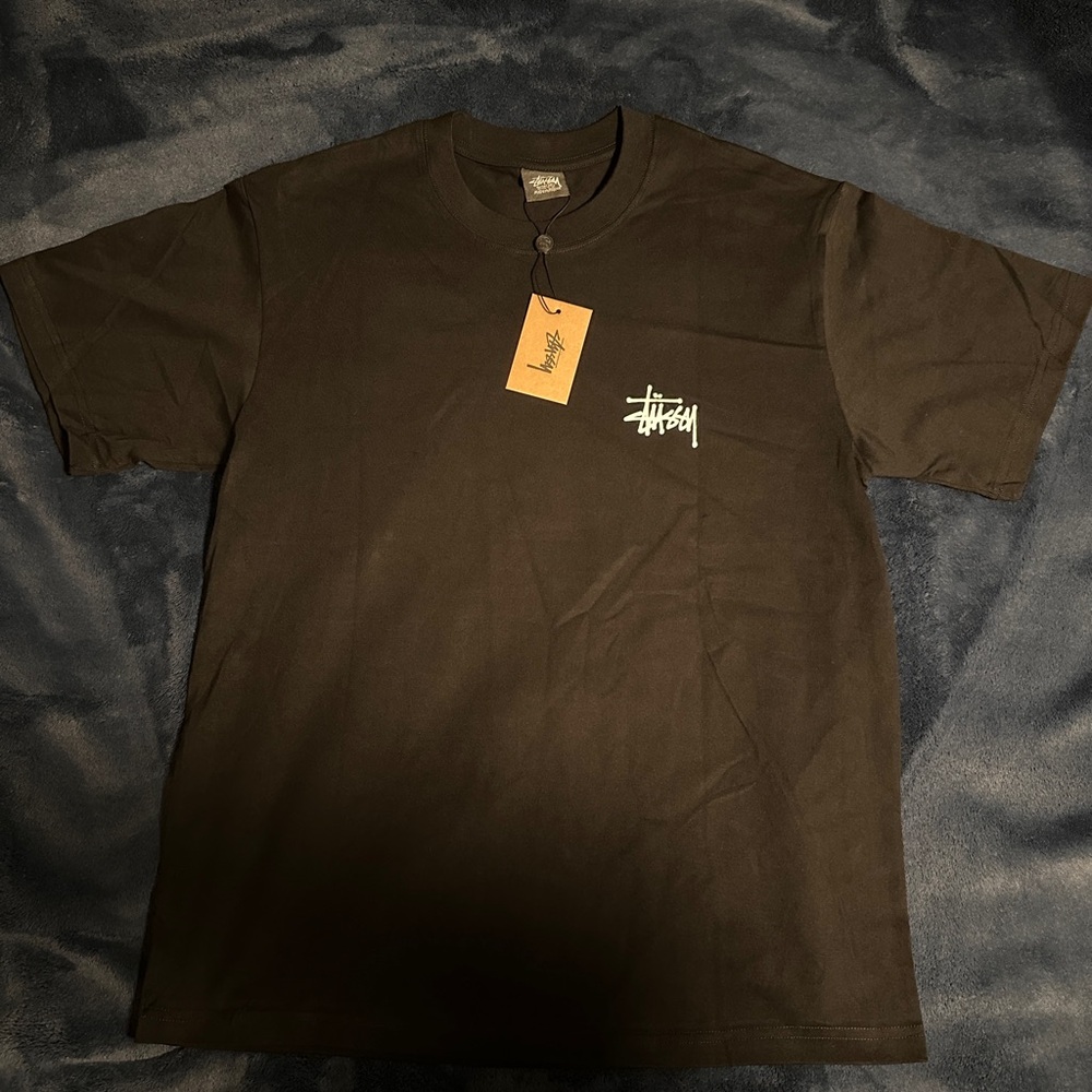 Stussy Men's Black T-Shirt